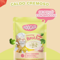 MOOCHIE CALDO CREMOSO DE POLLO BRÓCOLI 40 GR.